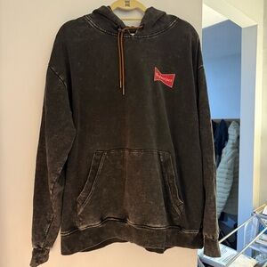 Pacsun Budweiser Black Hoodie with Red Logo